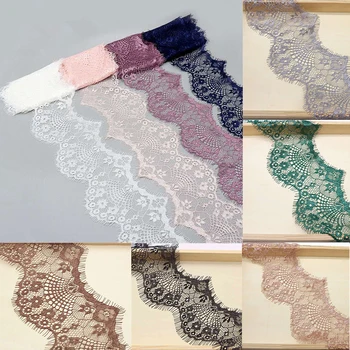 Кружевная ткань 3 ярда Швейных лент с цветочной вышивкой ручной работы