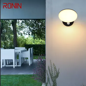 Современный индукционный настенный светильник RONIN классического стиля IP65, водонепроницаемый для помещений и улицы двойного назначения